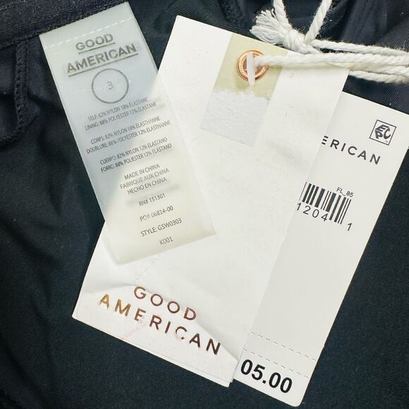 Good American Halter Cut-Out One-Piece - Size 3 (Large) - Black - Picture 4 of 4